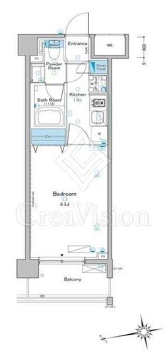 ルフォンプログレ赤羽　206号室　間取り