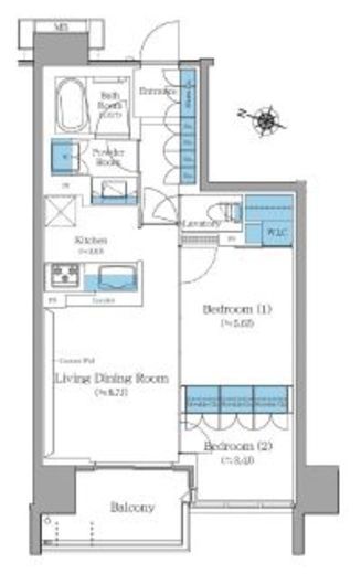 ブランシエスタ王子　703号室　間取り