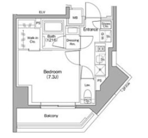 ザ・パークハビオ赤羽　901号室　間取り