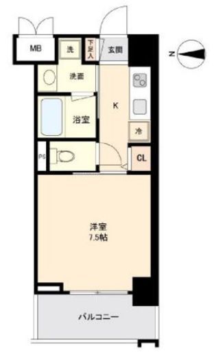 プライマル板橋本町　209号室　間取り