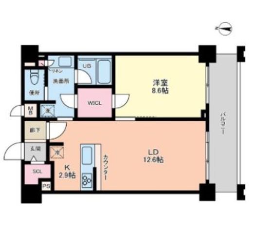プライマル板橋本町　403号室　間取り