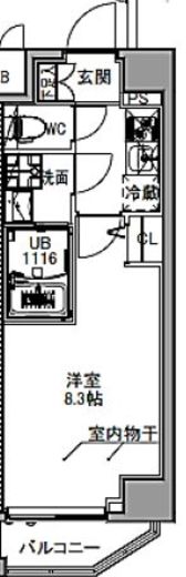 S-RESIDENCE王子east　604号室　間取り