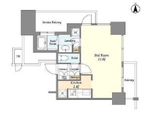 文京ガーデン・ザ・サウス　1810号室　間取り