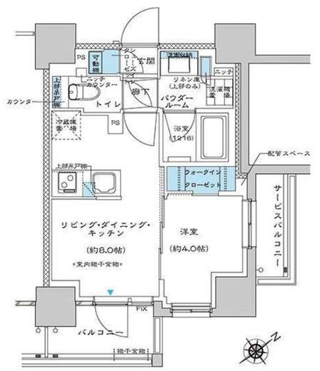 プレミスト板橋　1004号室　間取り