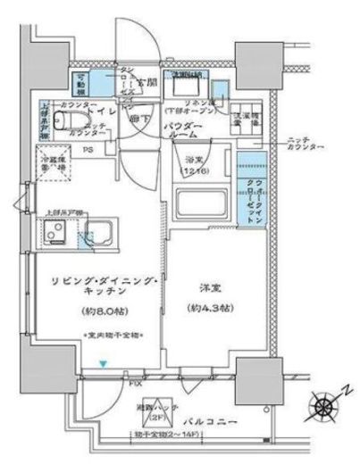 プレミスト板橋　1006号室　間取り