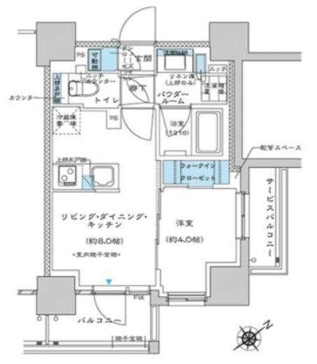 プレミスト板橋　704号室　間取り