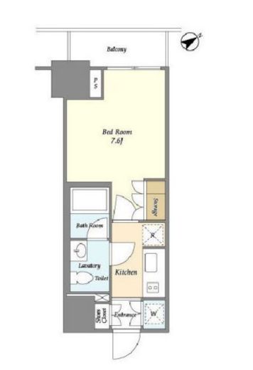 ラティエラ板橋　1002号室　間取り
