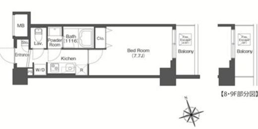 グランカーサ板橋イースト　602号室　間取り