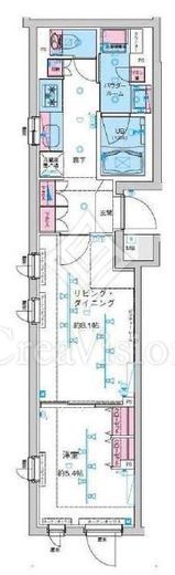 GENOVIA新大塚 (ジェノヴィア新大塚)　106号室　間取り