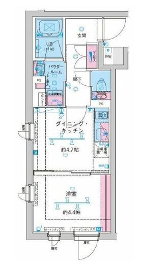 GENOVIA新大塚 (ジェノヴィア新大塚)　207号室　間取り