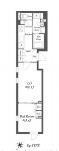 GENOVIA新大塚 (ジェノヴィア新大塚)　407号室　間取り