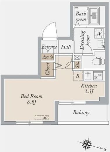 アーバンパーク王子　202号室　間取り