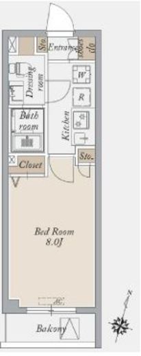 アーバンパーク王子　203号室　間取り