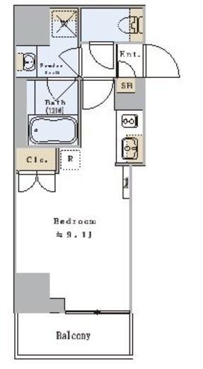 ブリリアイスト赤羽　301号室　間取り