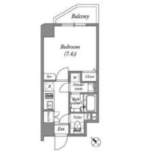 グランパセオ巣鴨2　603号室　間取り