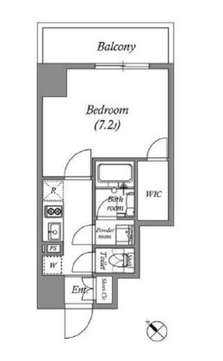 グランパセオ巣鴨2　802号室　間取り