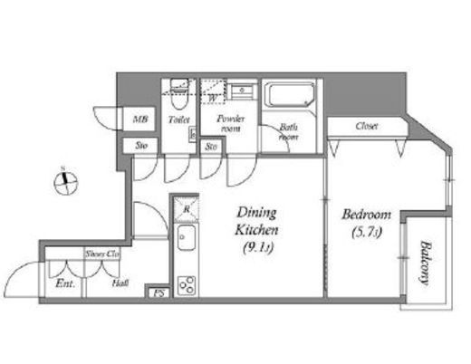 グランパセオ本郷三丁目　301号室　間取り
