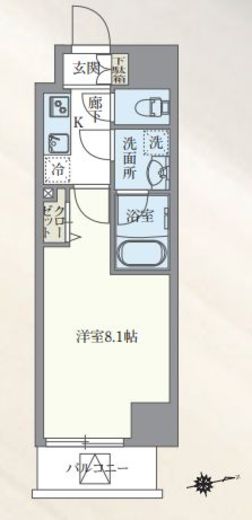 グランパセオ本郷三丁目　902号室　間取り