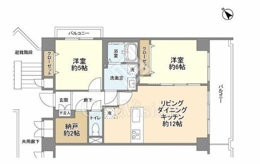 ボヌール東池袋　601号室　間取り