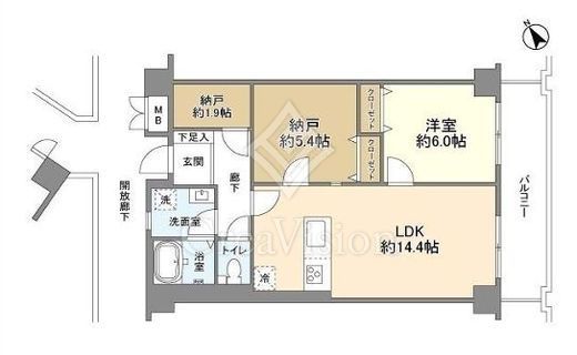 ボヌール東池袋　602号室　間取り