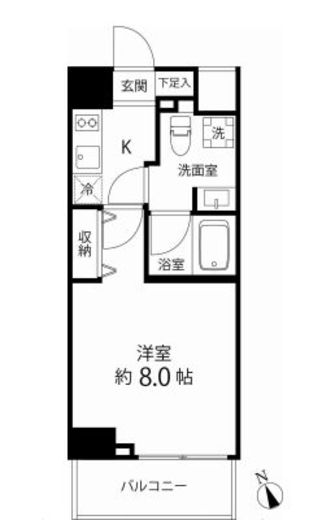 DelCCS IKEBUKURO　402号室　間取り
