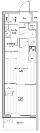 ハーモニーレジデンス山手巣鴨ザ・ガーデン　105号室　間取り