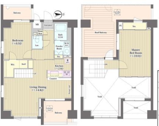 トーク西池袋ウェルフォート　1004号室　間取り