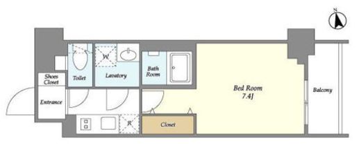 BLAU南池袋　704号室　間取り