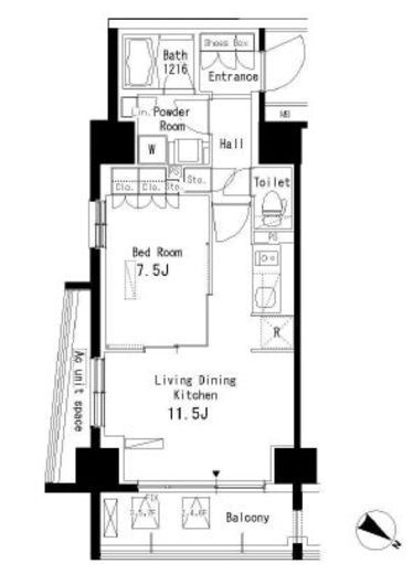 パークアクシス板橋本町弐番館　309号室　間取り
