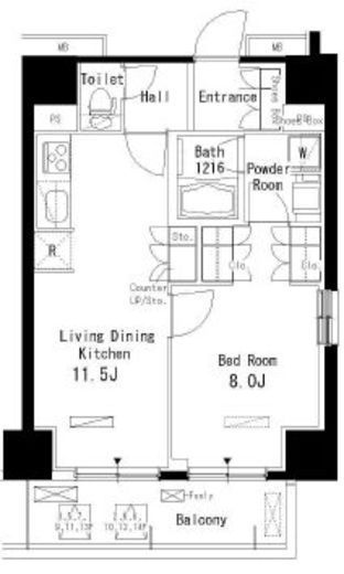 パークアクシス板橋本町弐番館　505号室　間取り