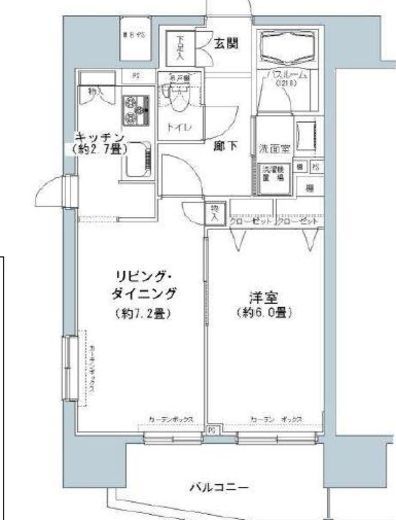 パークキューブ板橋本町　1207号室　間取り