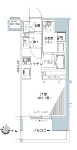 パークキューブ板橋本町　1211号室　間取り