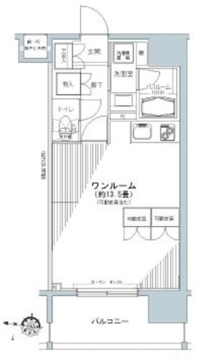 パークキューブ板橋本町　1402号室　間取り