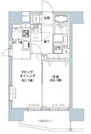パークキューブ板橋本町　1407号室　間取り