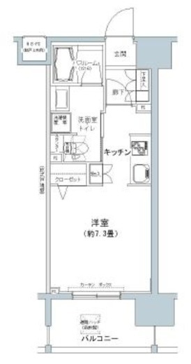 パークキューブ板橋本町　304号室　間取り