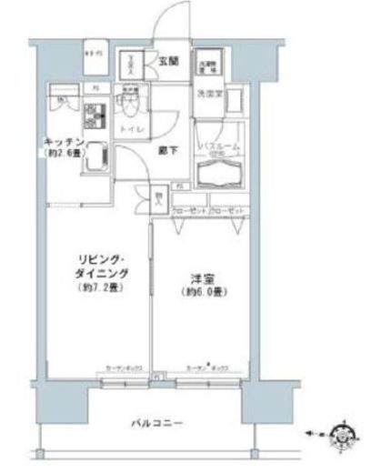 パークキューブ板橋本町　406号室　間取り