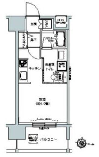 パークキューブ板橋本町　910号室　間取り