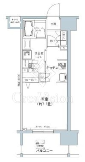 パークキューブ板橋本町　1204号室　間取り