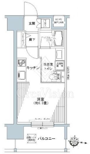 パークキューブ板橋本町　510号室　間取り