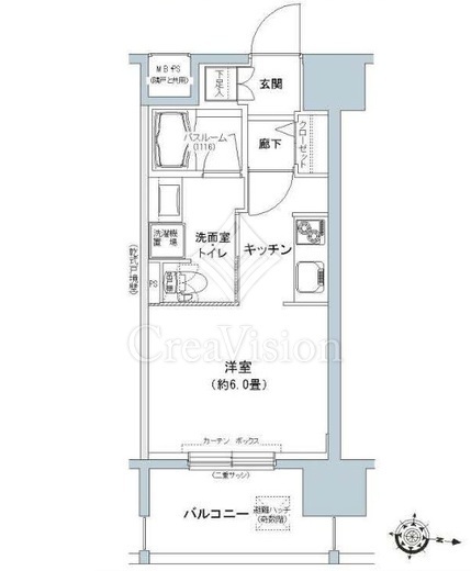 パークキューブ板橋本町　205号室　間取り