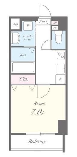 ミラージュエヴァン　202号室　間取り