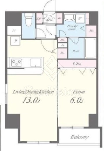 ミラージュエヴァン　201号室　間取り