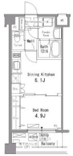 パークアクシス板橋　308号室　間取り