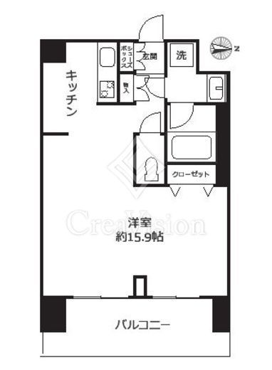 リビオタワー板橋　803号室　間取り