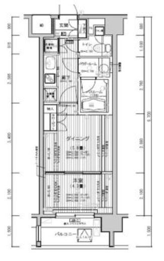 ミリアレジデンス東池袋　1004号室　間取り