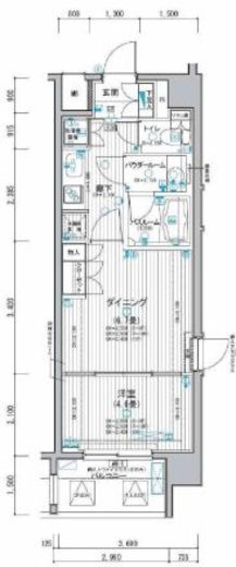 ミリアレジデンス東池袋　207号室　間取り