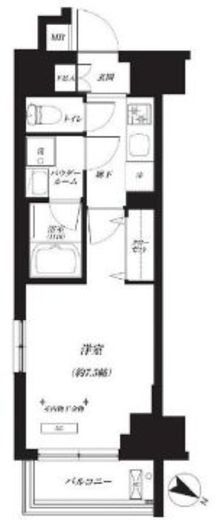 プライマル巣鴨　1101号室　間取り