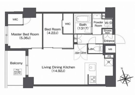 コンフォリア日暮里　103号室　間取り
