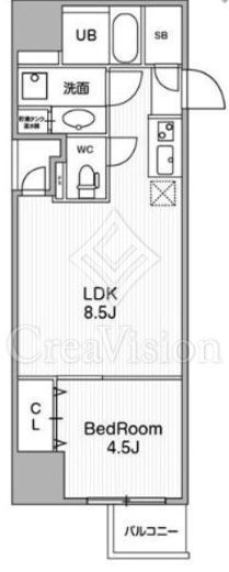 アーバンフラッツ池袋プレミアム　1906号室　間取り