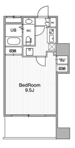 アーバンフラッツ池袋プレミアム　2407号室　間取り